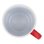 Tasse en céramique mate de 350 ml en plusieurs couleurs couleur rouge cinquième vue