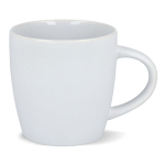 Tasse en céramique mate de 350 ml en plusieurs couleurs couleur blanc