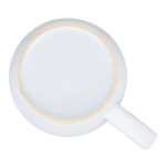 Tasse en céramique mate de 350 ml en plusieurs couleurs couleur blanc sixième vue
