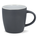 Tasse en céramique mate de 350 ml en plusieurs couleurs couleur gris