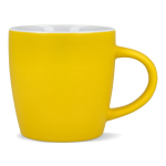 Tasse en céramique mate de 350 ml en plusieurs couleurs couleur jaune deuxième vue