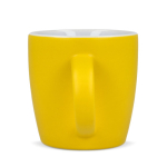 Tasse en céramique mate de 350 ml en plusieurs couleurs couleur jaune troisième vue