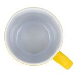 Tasse en céramique mate de 350 ml en plusieurs couleurs couleur jaune cinquième vue