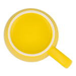Tasse en céramique mate de 350 ml en plusieurs couleurs couleur jaune sixième vue