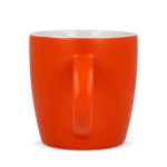 Tasse en céramique mate de 350 ml en plusieurs couleurs couleur orange troisième vue