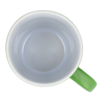 Tasse en céramique mate de 350 ml en plusieurs couleurs couleur vert lime cinquième vue