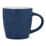 Tasse en céramique mate de 350 ml en plusieurs couleurs couleur bleu foncé deuxième vue