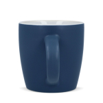 Tasse en céramique mate de 350 ml en plusieurs couleurs couleur bleu foncé troisième vue
