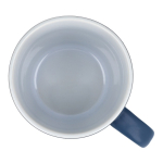 Tasse en céramique mate de 350 ml en plusieurs couleurs couleur bleu foncé cinquième vue