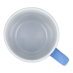 Tasse en céramique mate de 350 ml en plusieurs couleurs couleur bleu ciel cinquième vue