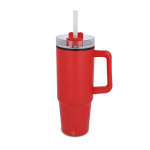 Gobelet en acier inoxydable compatible avec porte-gobelet 800ml couleur rouge