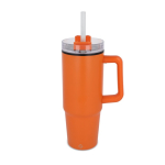 Gobelet en acier inoxydable compatible avec porte-gobelet 800ml couleur orange