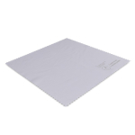 Chiffon de nettoyage lunettes ou écrans en microfibre RPET 15x15 cm couleur blanc troisième vue