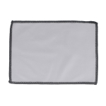 Chiffon de nettoyage lunettes ou écrans en microfibre RPET 13x18 cm couleur blanc cinquième vue