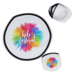 Frisbee pliable en 100% RPET dans sa propre pochette