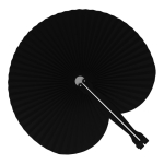 Eventail pliable et compact de différentes couleurs personnalisable couleur noir