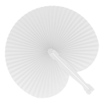 Eventail pliable et compact de différentes couleurs personnalisable couleur blanc