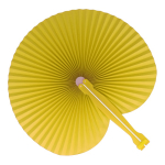 Eventail pliable et compact de différentes couleurs personnalisable couleur jaune