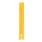 Eventail pliable et compact de différentes couleurs personnalisable couleur jaune troisième vue