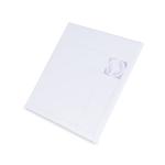 Puzzle coulissant en plastique recyclé au format compact couleur blanc