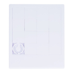 Puzzle coulissant en plastique recyclé au format compact couleur blanc deuxième vue