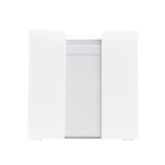 Bloc de notes 800 feuilles lisses FSC dans une boîte cube 10x10x10cm couleur blanc deuxième vue