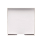 Bloc de notes 800 feuilles lisses FSC dans une boîte cube 10x10x10cm couleur blanc sixième vue
