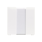 Bloc de notes 800 feuilles lisses FSC dans boîte avec compartiments couleur blanc deuxième vue