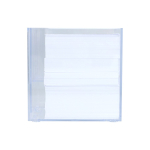 Bloc de notes 800 feuilles lisses FSC dans boîte avec compartiments couleur transparent quatrière vue