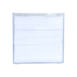 Bloc de notes 800 feuilles lisses FSC dans boîte avec compartiments couleur transparent cinquième vue