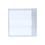 Bloc de notes 800 feuilles lisses FSC dans boîte avec compartiments couleur transparent sixième vue