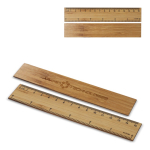 Règle en bambou double mesure idéale pour dessin ou géométrie couleur naturel