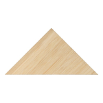 Équerre en bambou avec logo pour dessins ou géométrie couleur naturel troisième vue