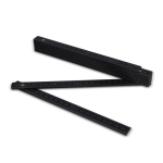 Règle en bois coloré pliable résistante aux chocs 2M couleur noir sixième vue