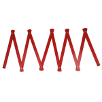Règle en bois coloré pliable résistante aux chocs 2M couleur rouge