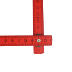 Règle en bois coloré pliable résistante aux chocs 2M couleur rouge deuxième vue