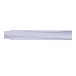 Règle en bois coloré pliable résistante aux chocs 2M couleur blanc troisième vue