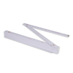 Règle en bois coloré pliable résistante aux chocs 2M couleur blanc cinquième vue