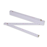 Règle en bois coloré pliable résistante aux chocs 2M couleur blanc sixième vue