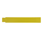 Règle en bois coloré pliable résistante aux chocs 2M couleur jaune troisième vue