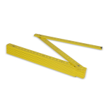 Règle en bois coloré pliable résistante aux chocs 2M couleur jaune cinquième vue