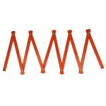 Règle en bois coloré pliable résistante aux chocs 2M couleur orange