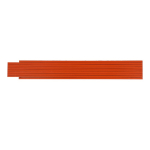 Règle en bois coloré pliable résistante aux chocs 2M couleur orange troisième vue