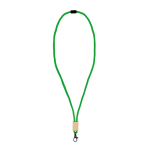 Lanière en RPET colorée avec détail en bambou en couleur couleur vert