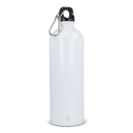 Bouteille en acier inoxydable recyclé de couleurs métalliques 750ml couleur blanc