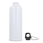 Bouteille en acier inoxydable recyclé de couleurs métalliques 750ml couleur blanc cinquième vue