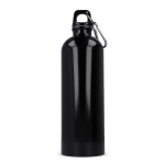Bouteille en acier inoxydable recyclé de couleurs métalliques 750ml couleur blanc quatrière vue