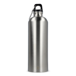 Bouteille en acier inoxydable recyclé de couleurs métalliques 750ml couleur blanc deuxième vue