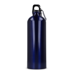 Bouteille en acier inoxydable recyclé de couleurs métalliques 750ml couleur blanc quatrière vue