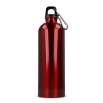 Bouteille en acier inoxydable recyclé de couleurs métalliques 750ml couleur blanc quatrière vue